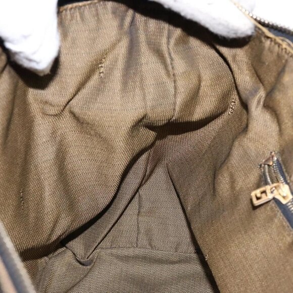 FENDI Zucca Canvas Vanity Pouch Black Brown Auth 139093 - Picture 12 of 16